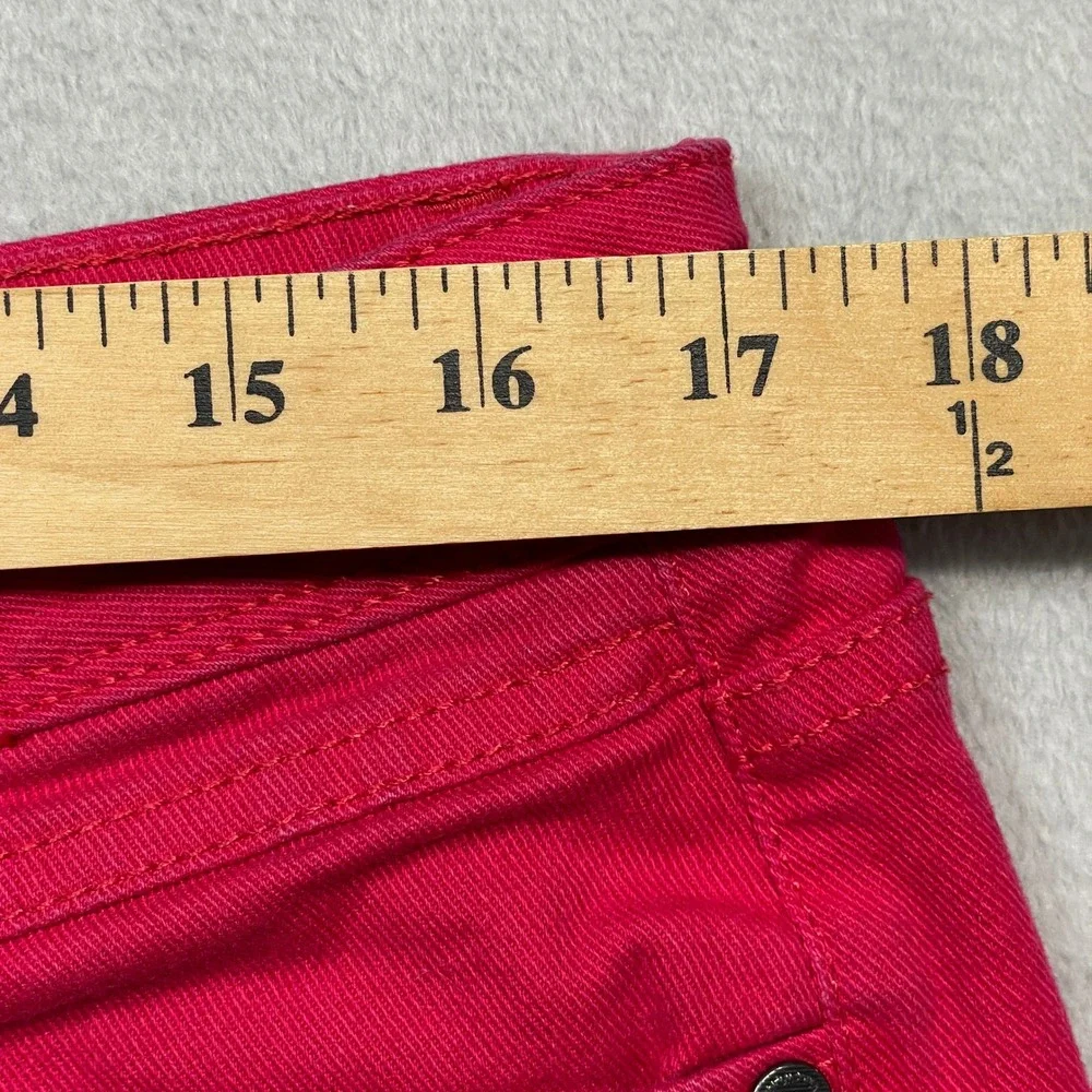 Simply Vera Vera Wang Pants Womens 16 Pink Skinny Ankle Mid Rise Stretch Slim